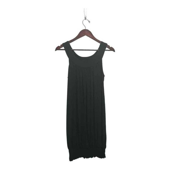 Sleeveless black dress with elastic at hem by My Michelle.  Size Medium - Picture 1 of 4